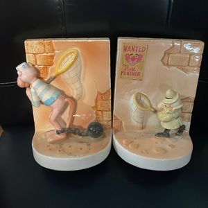 Pink Panther and Inspector Clouseau book ends
